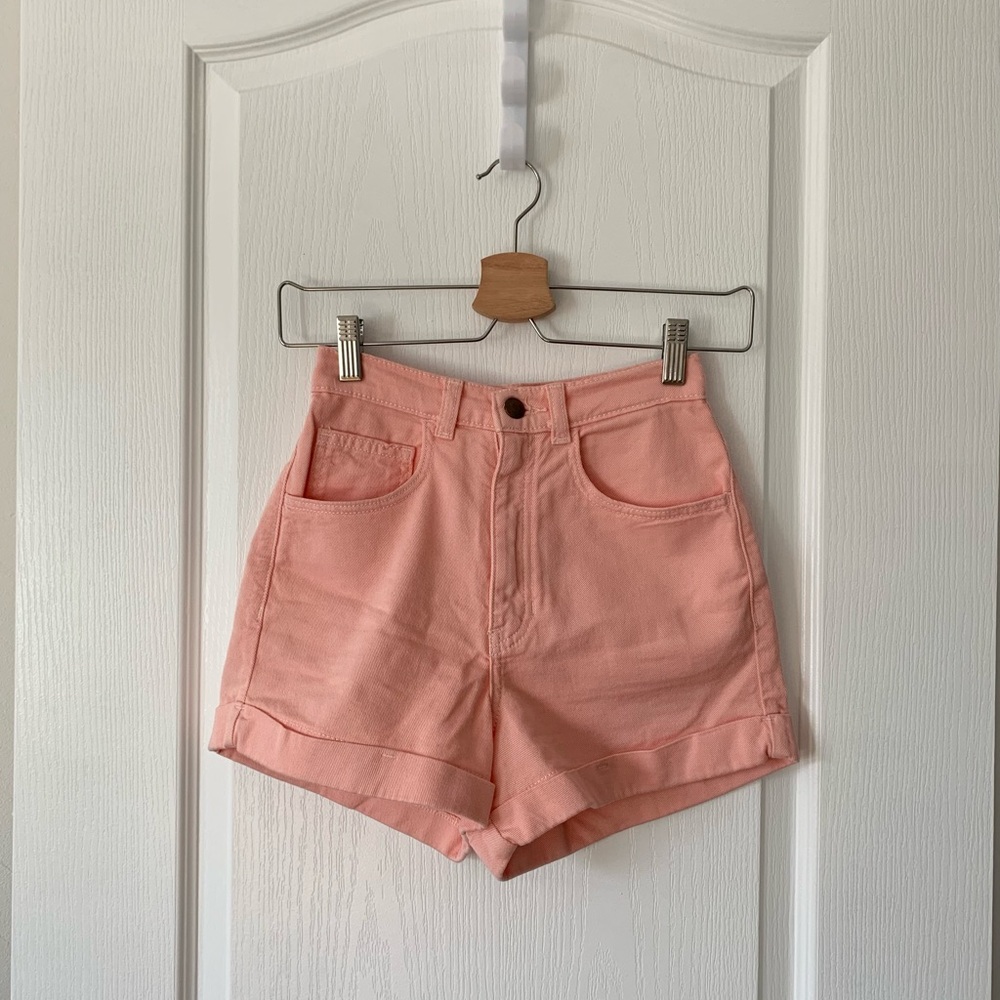 American Apparel 100% cotton denim shorts